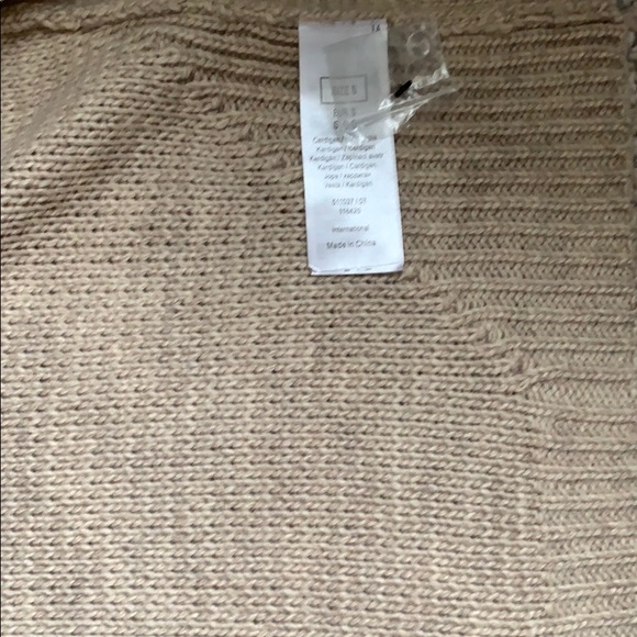 Open cardigan with faux fur collar - Picture 5 of 7